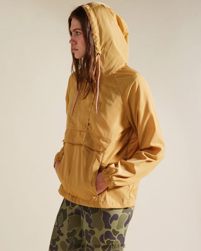 a / div sendero a lo largo de la falda del suéter anorak mujer Miel salvaje DR68442360 Billabong