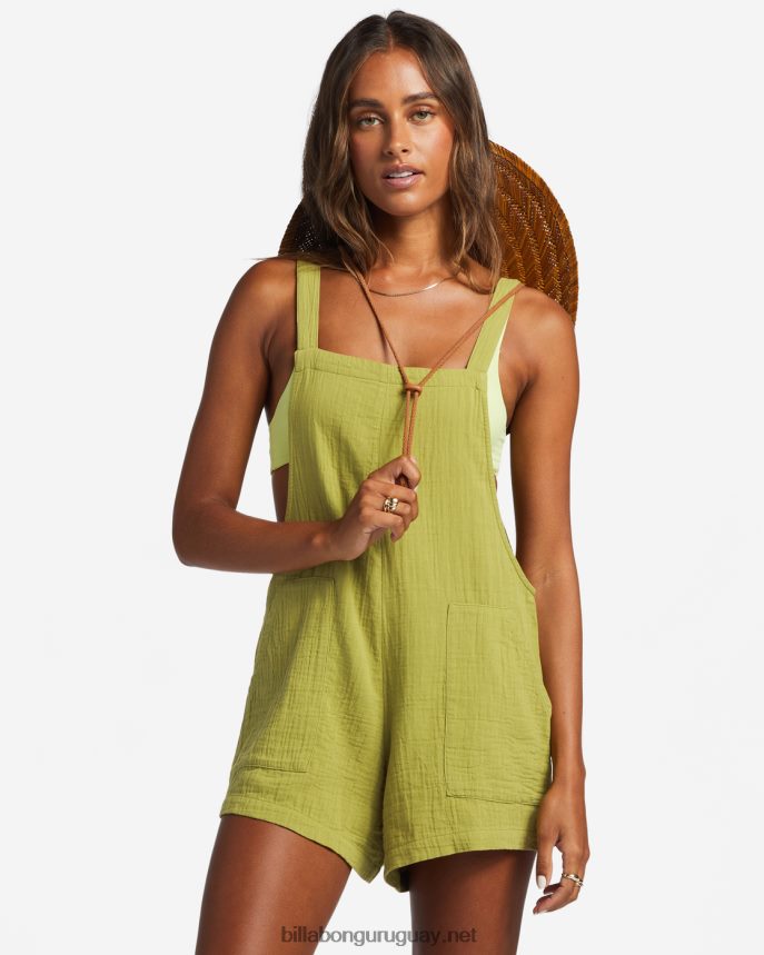 mameluco de aplastamiento de playa mujer algas marinas DR68441775 Billabong