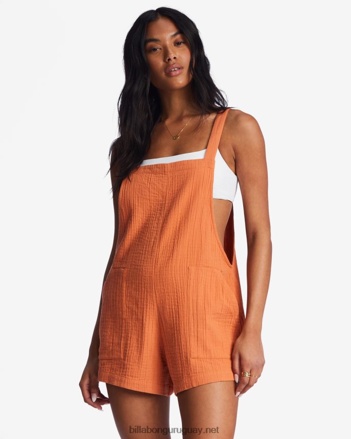 mameluco de aplastamiento de playa mujer ladrillo DR68442097 Billabong