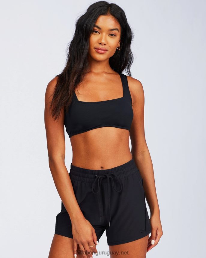 bañador sol searcher 5 con cintura elástica mujer guijarro negro DR68441358 Billabong