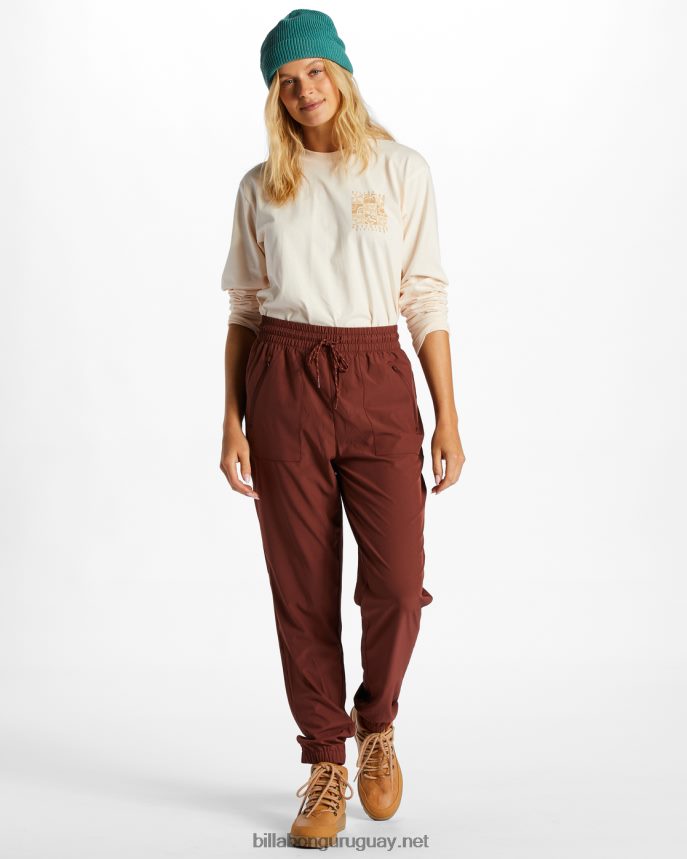 pantalones de chándal a/div canyon jogger mujer palo de rosa DR68442084 Billabong