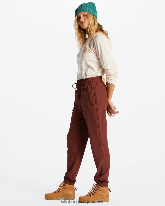 pantalones de chándal a/div canyon jogger mujer palo de rosa DR68442084 Billabong