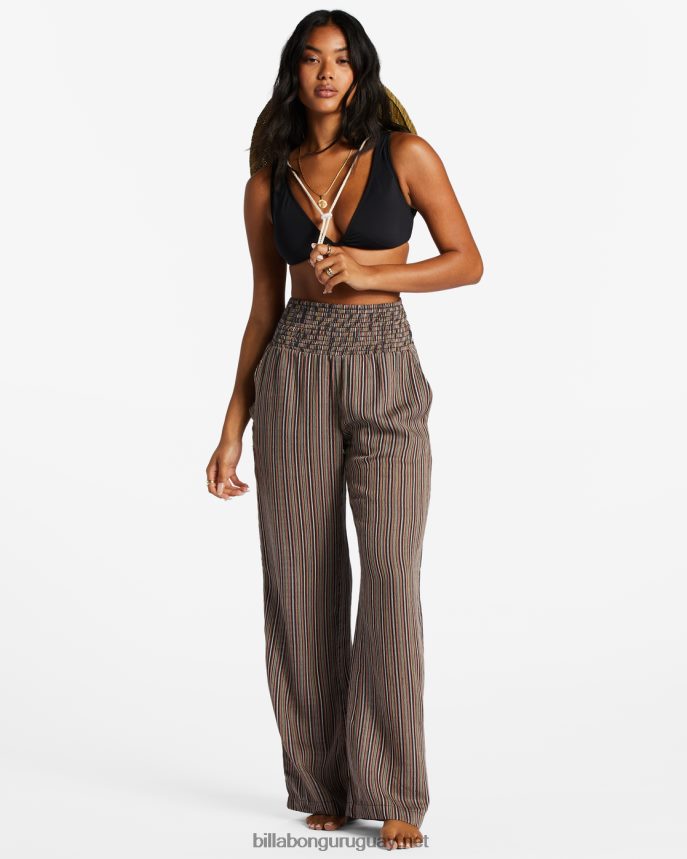 New Waves 2 pantalones con cintura elástica mujer arenas negras DR68442022 Billabong