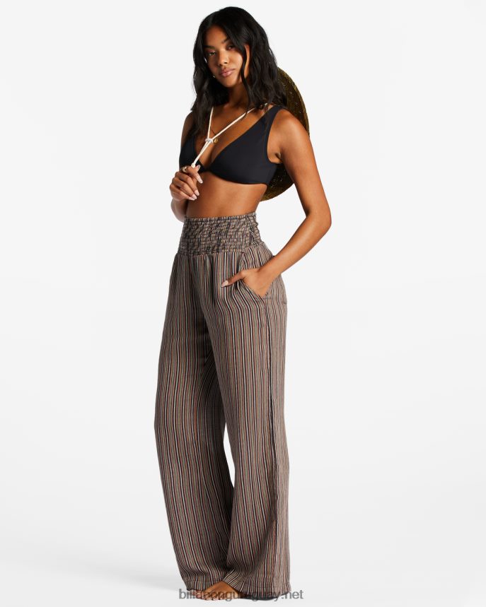 New Waves 2 pantalones con cintura elástica mujer arenas negras DR68442022 Billabong