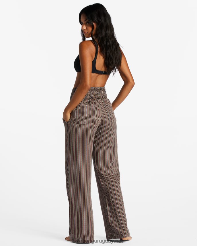 New Waves 2 pantalones con cintura elástica mujer arenas negras DR68442022 Billabong