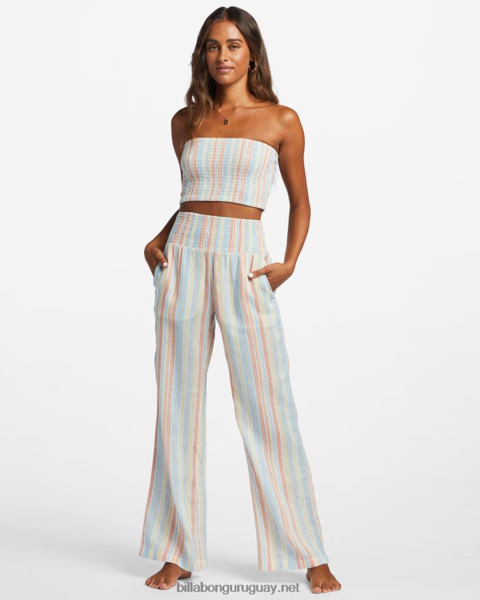 New Waves 2 pantalones con cintura elástica mujer cristal de sal DR68441803 Billabong