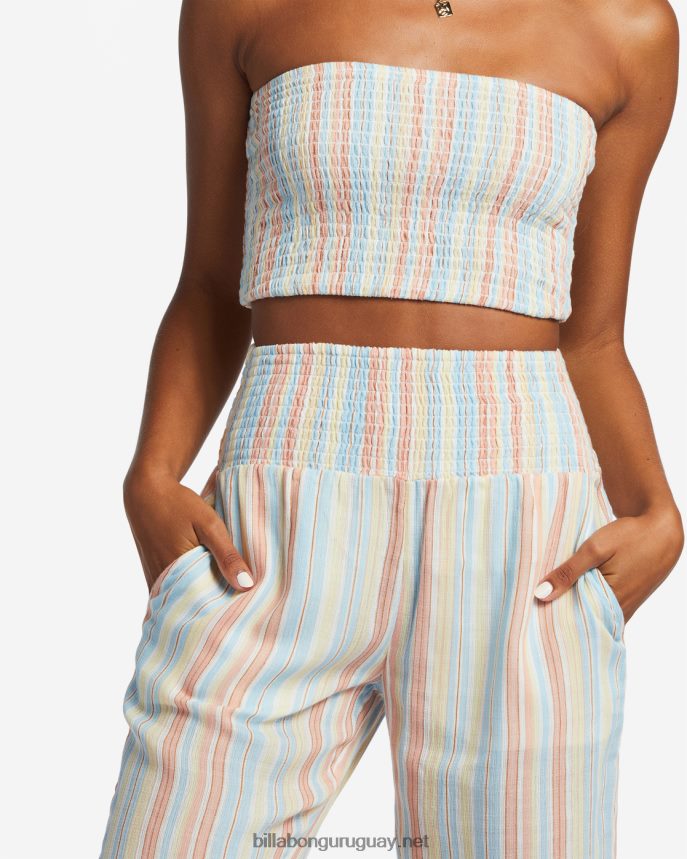 New Waves 2 pantalones con cintura elástica mujer cristal de sal DR68441803 Billabong