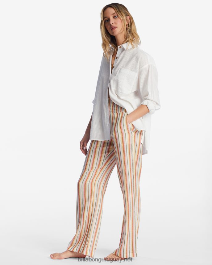 New Waves 2 pantalones con cintura elástica mujer cristal de sal DR68442127 Billabong