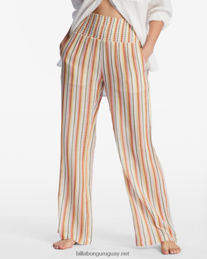 New Waves 2 pantalones con cintura elástica mujer cristal de sal DR68442127 Billabong