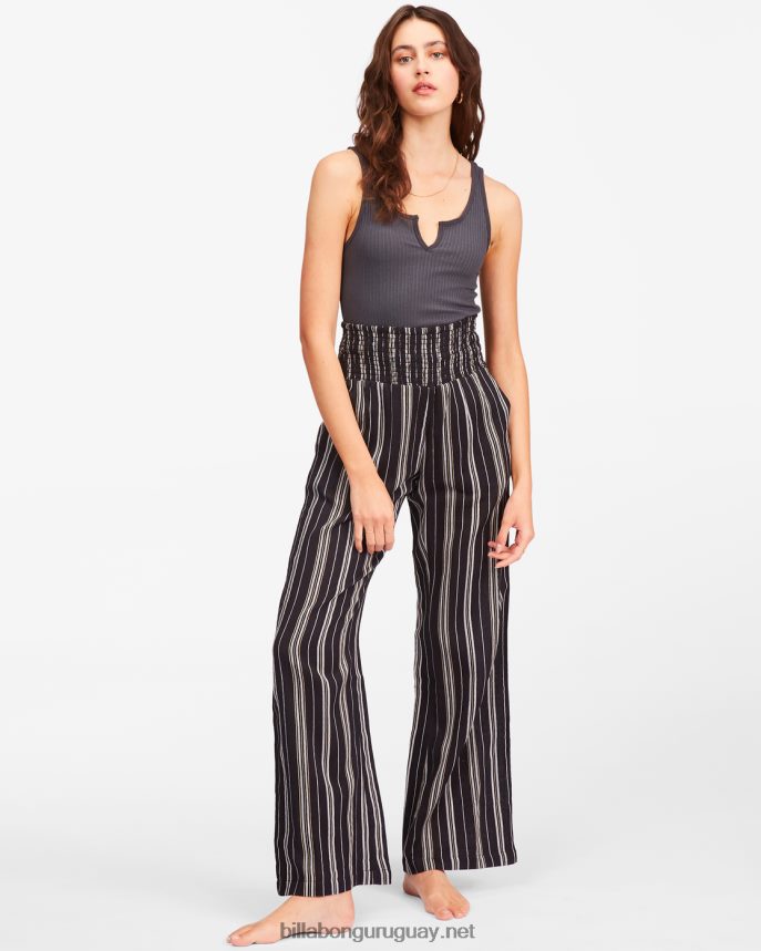 New Waves 2 pantalones con cintura elástica mujer negro DR68441903 Billabong
