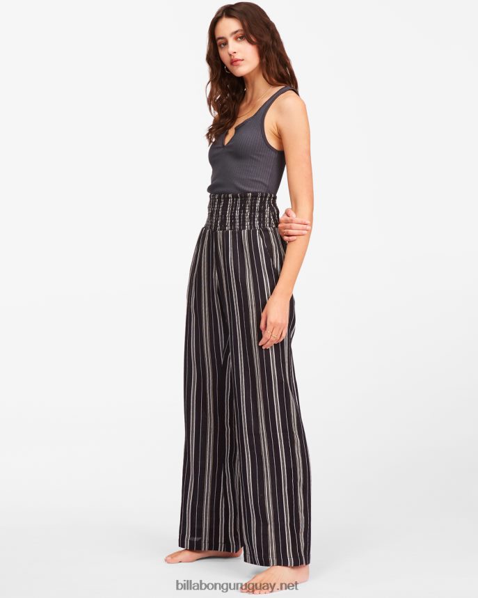 New Waves 2 pantalones con cintura elástica mujer negro DR68441903 Billabong
