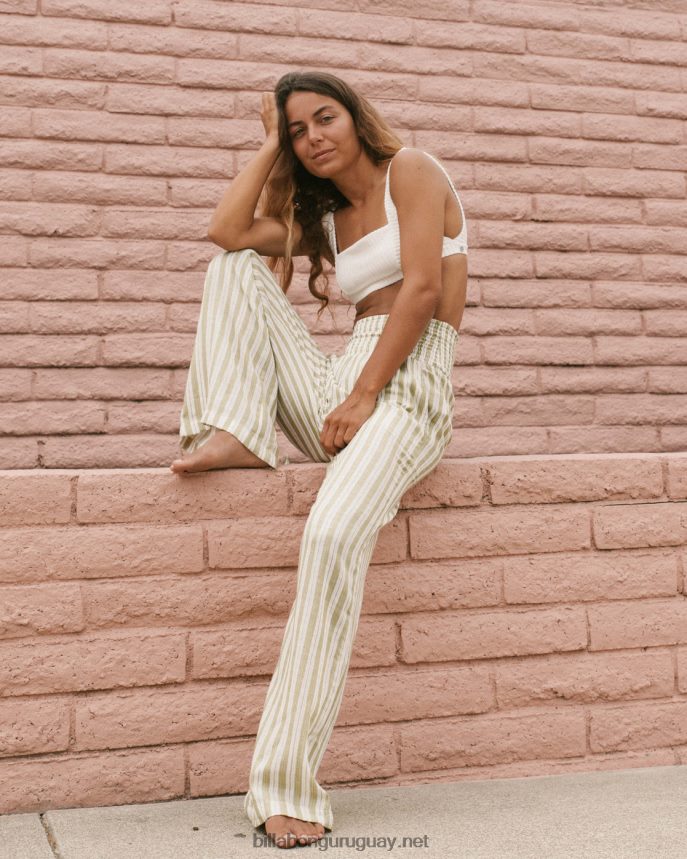 New Waves 2 pantalones con cintura elástica mujer palta DR68441848 Billabong