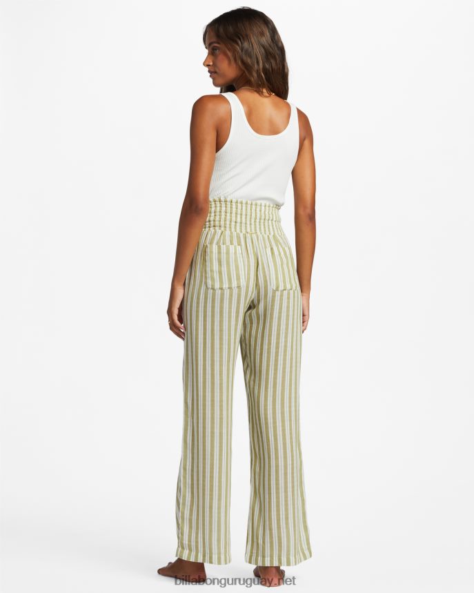 New Waves 2 pantalones con cintura elástica mujer palta DR68441848 Billabong