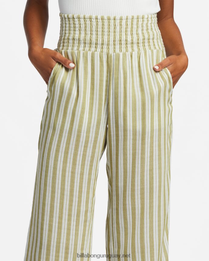 New Waves 2 pantalones con cintura elástica mujer palta DR68441848 Billabong