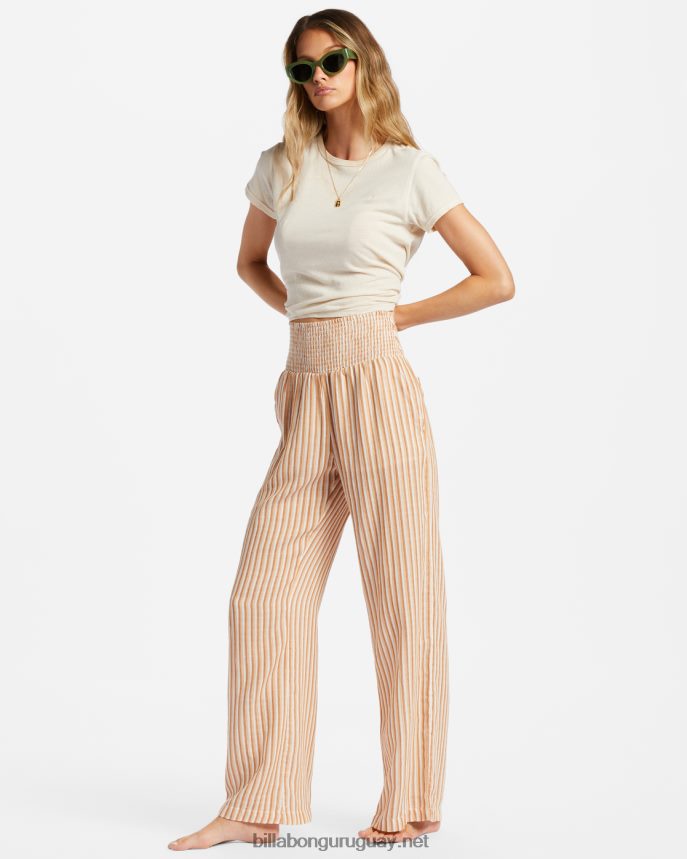 New Waves 2 pantalones con cintura elástica mujer tan bronceado DR68441820 Billabong