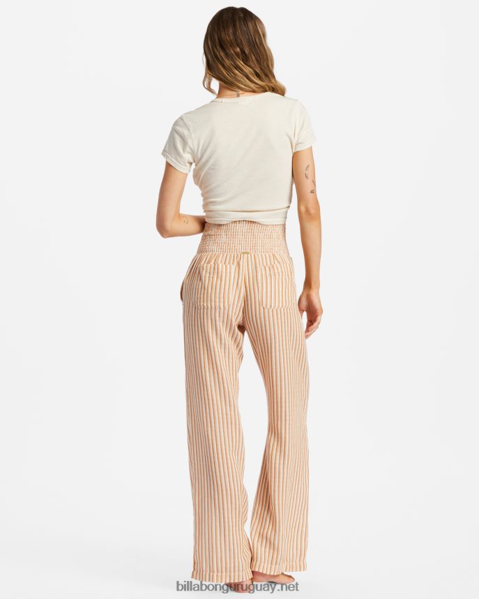 New Waves 2 pantalones con cintura elástica mujer tan bronceado DR68441820 Billabong