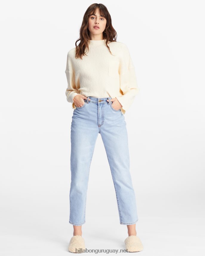 jeans perk up de talle alto mujer enjuague índigo DR68442237 Billabong