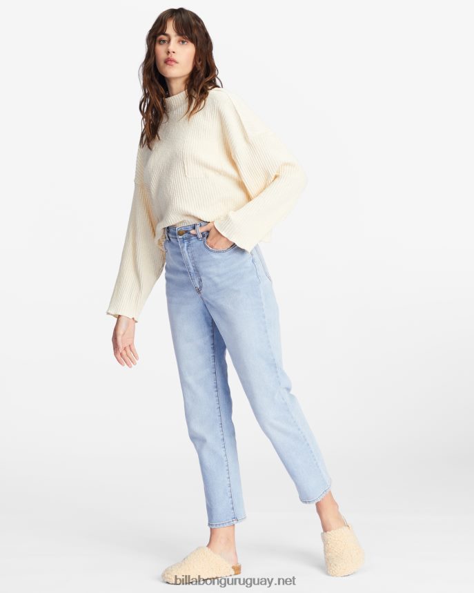 jeans perk up de talle alto mujer enjuague índigo DR68442237 Billabong