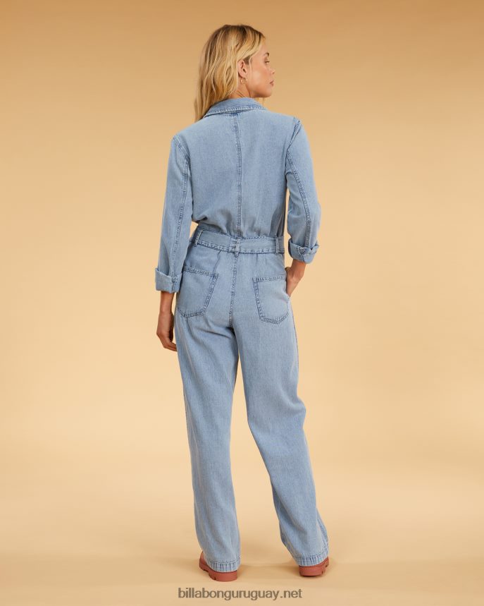 mono de manga larga de uniforme de domingo rubio salado mujer azul salado DR68442319 Billabong