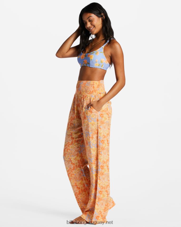 new wave 2 pantalones anchos mujer melón claro DR68442070 Billabong