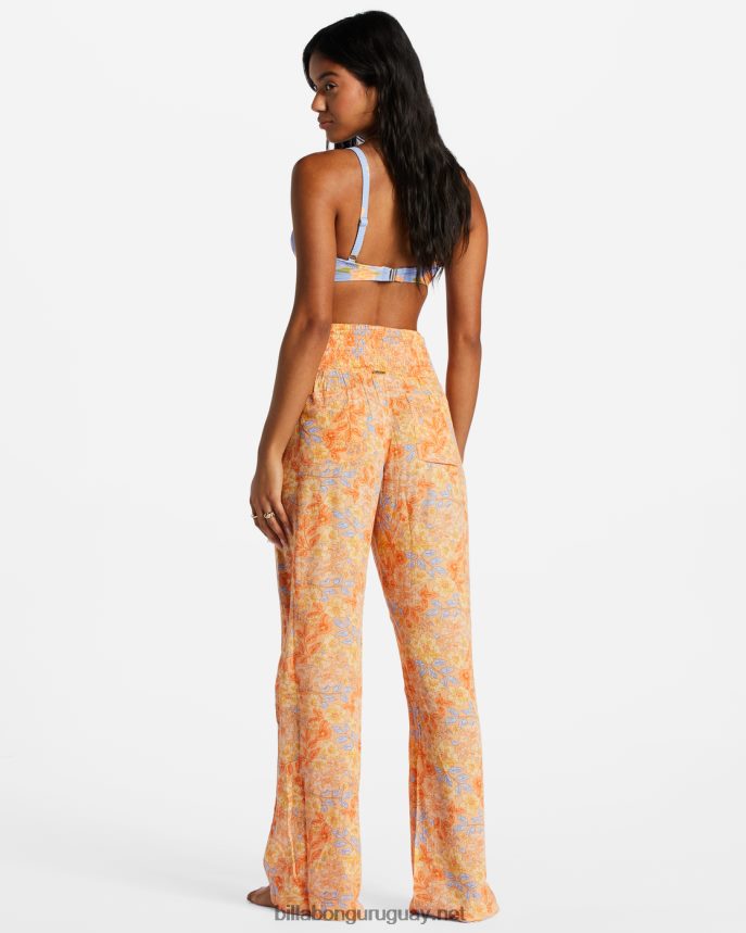 new wave 2 pantalones anchos mujer melón claro DR68442070 Billabong