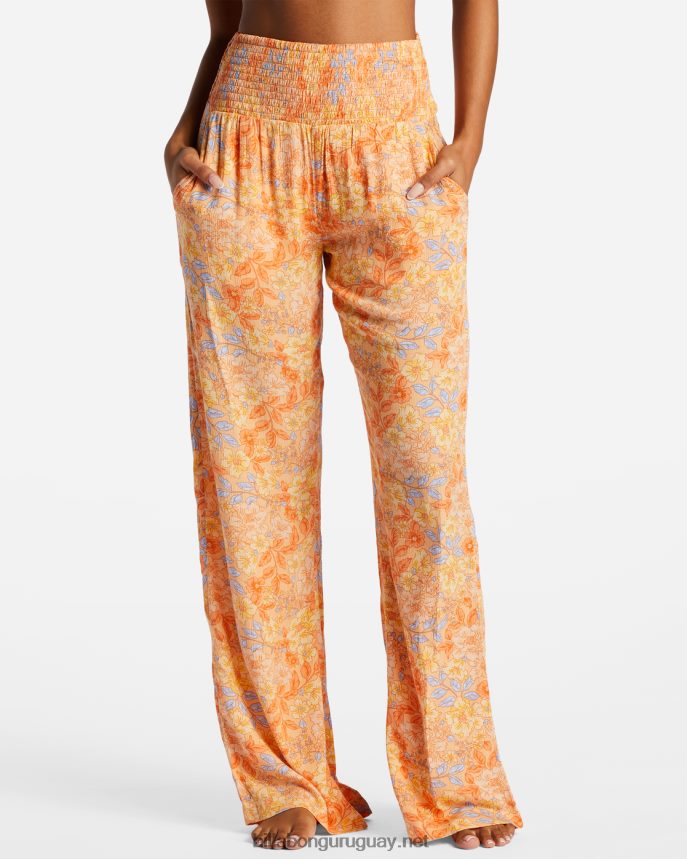 new wave 2 pantalones anchos mujer melón claro DR68442070 Billabong