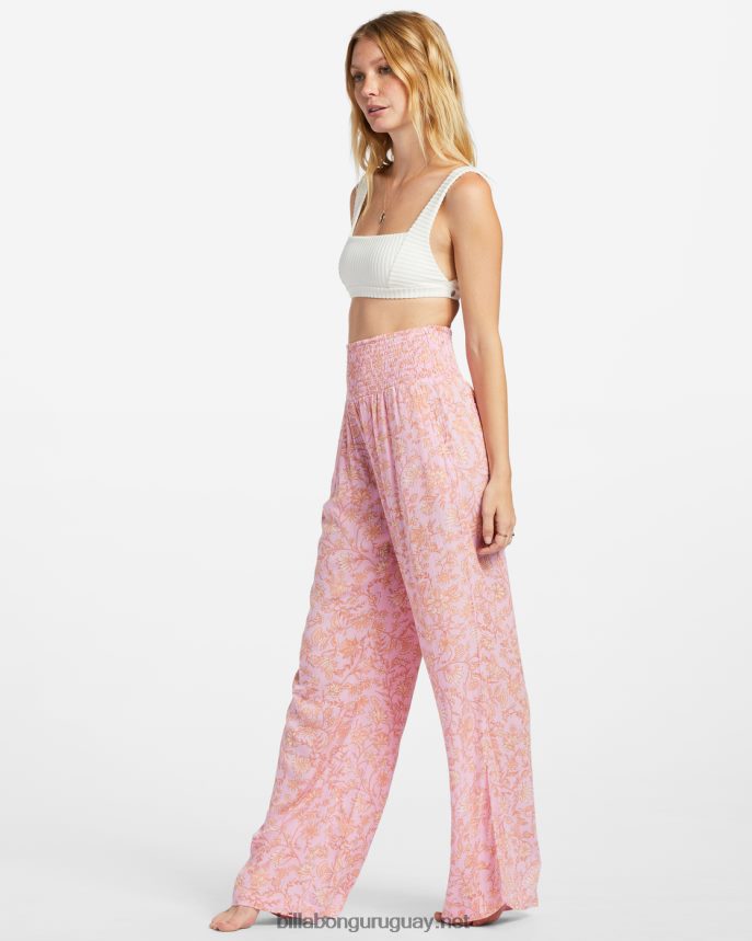 new wave 2 pantalones anchos mujer senderos rosas DR68441890 Billabong