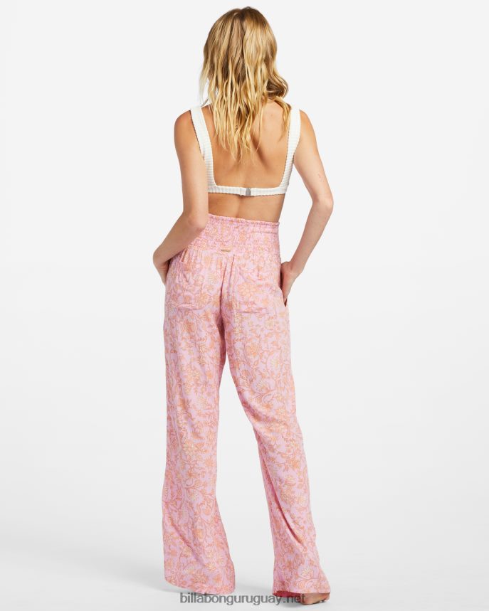new wave 2 pantalones anchos mujer senderos rosas DR68441890 Billabong