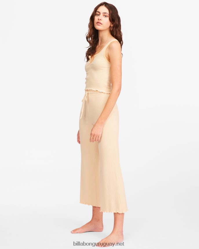 out and about pantalones de punto de cintura alta mujer arena del desierto DR68442304 Billabong
