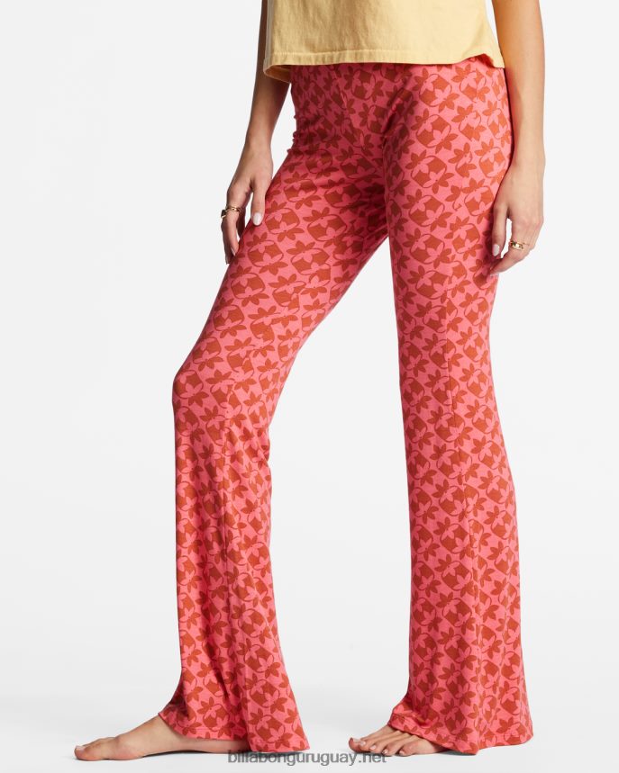 pantalones acampanados de talle alto mujer enamoramiento de coral DR68441968 Billabong