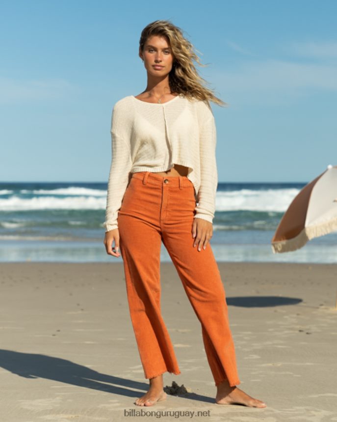 pantalones anchos de caída libre mujer ladrillo DR68441966 Billabong