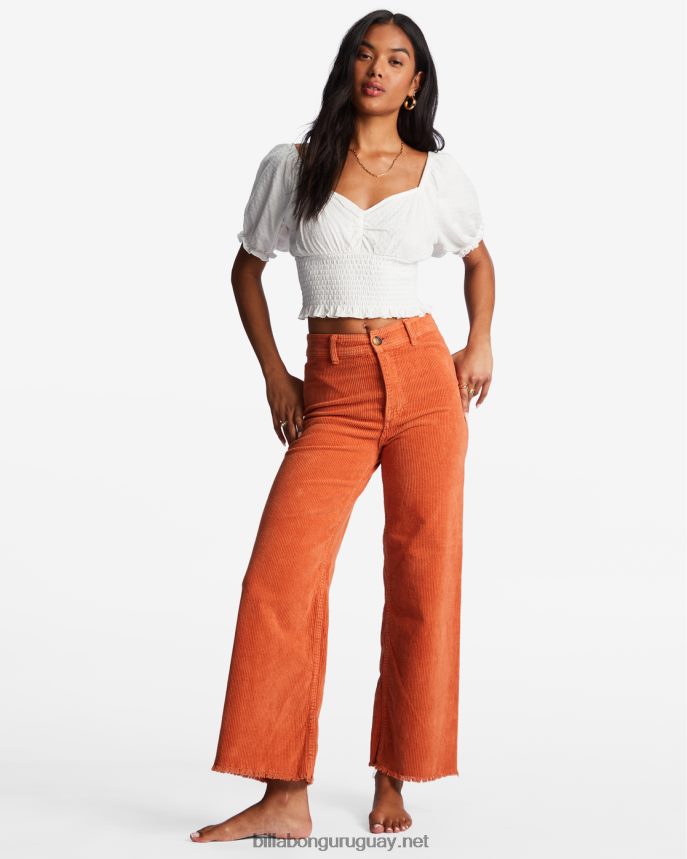 pantalones anchos de caída libre mujer ladrillo DR68441966 Billabong