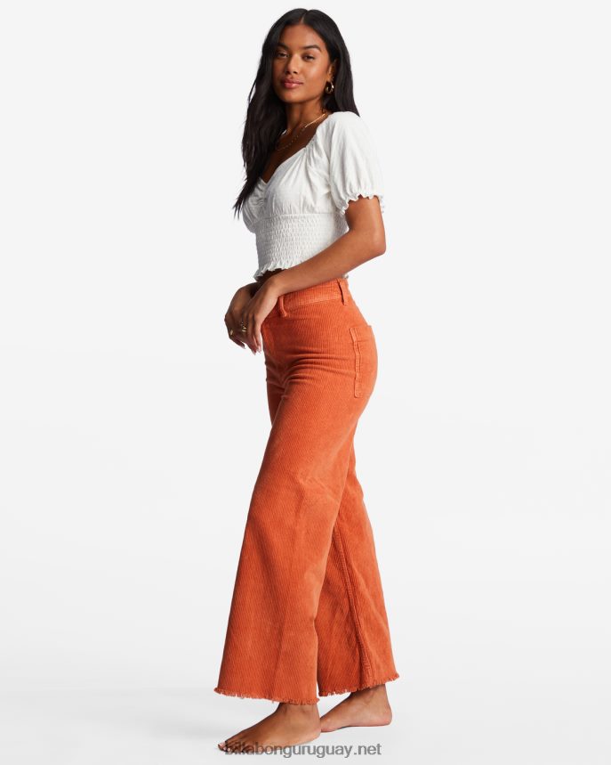 pantalones anchos de caída libre mujer ladrillo DR68441966 Billabong