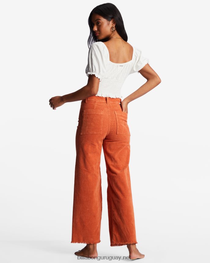 pantalones anchos de caída libre mujer ladrillo DR68441966 Billabong