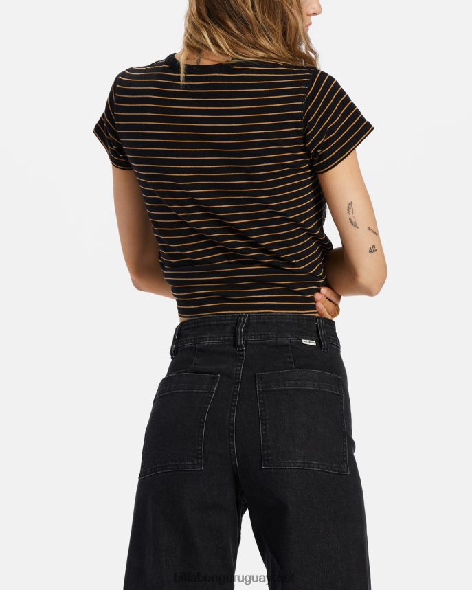pantalones anchos de caída libre mujer negro DR68441929 Billabong