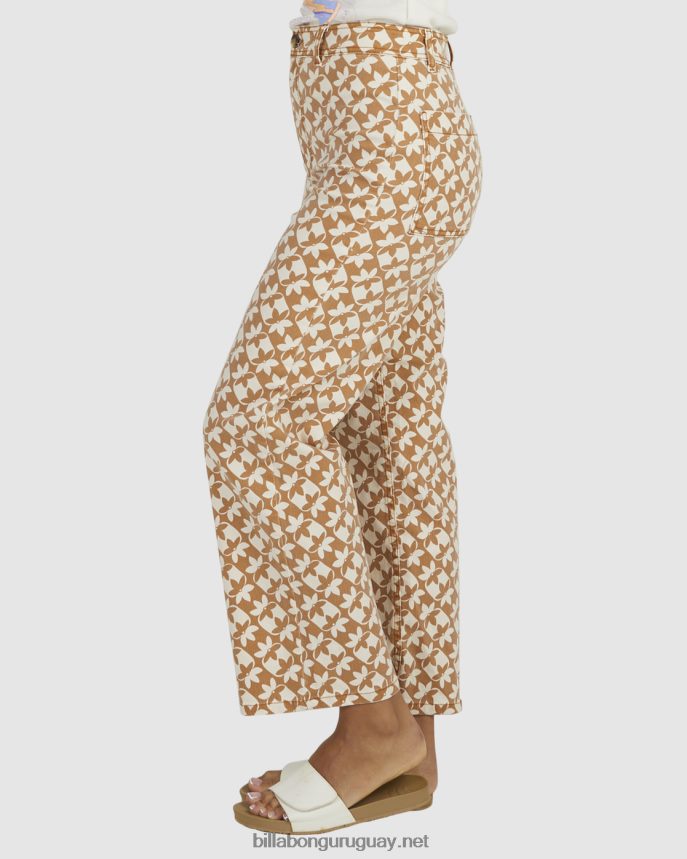 pantalones capri con reloj de sol mujer marrón DR68441996 Billabong