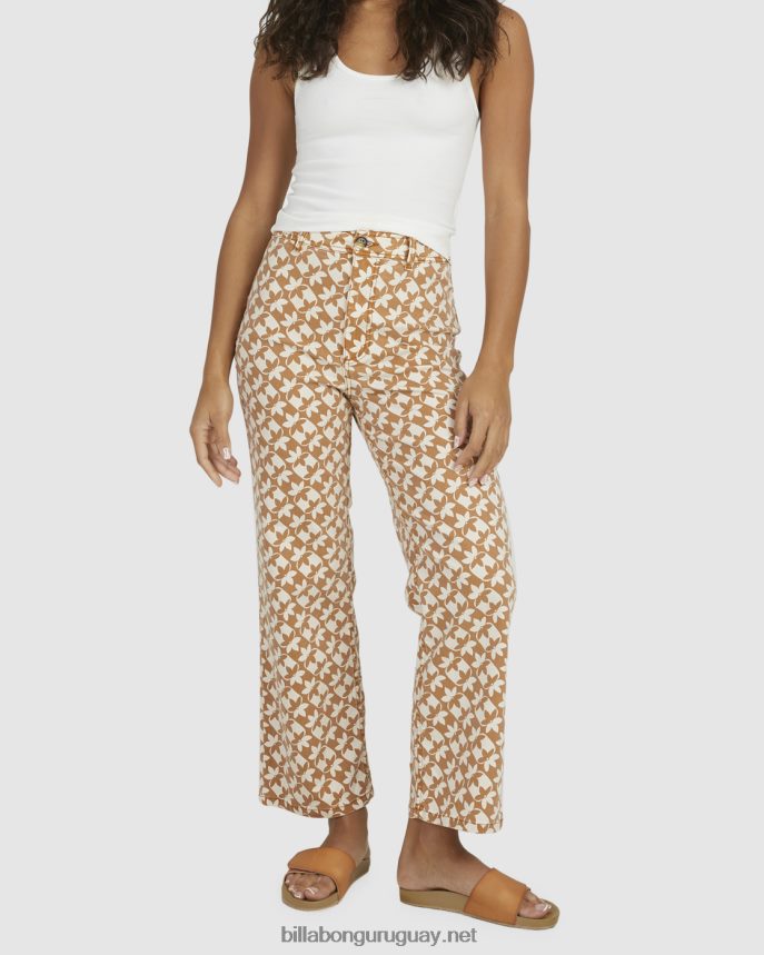 pantalones capri con reloj de sol mujer marrón DR68441996 Billabong