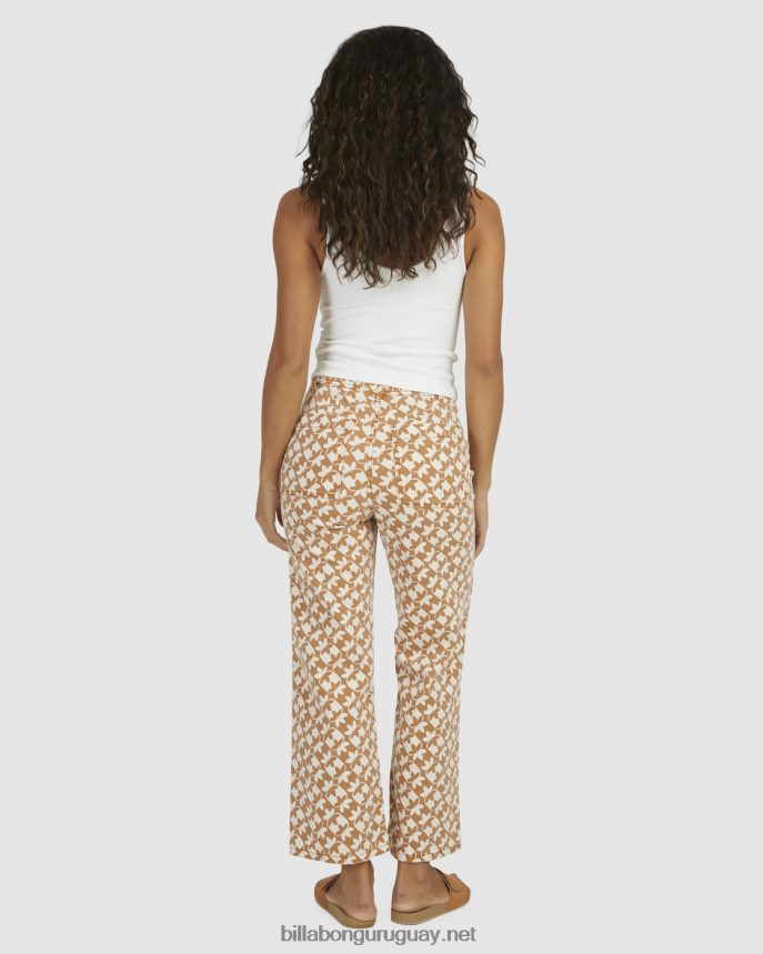 pantalones capri con reloj de sol mujer marrón DR68441996 Billabong