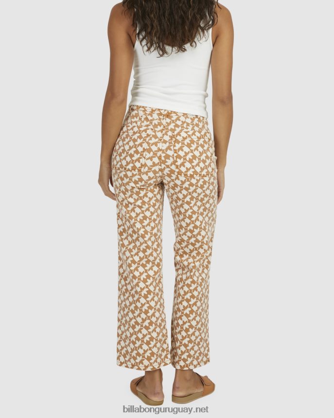 pantalones capri con reloj de sol mujer marrón DR68441996 Billabong