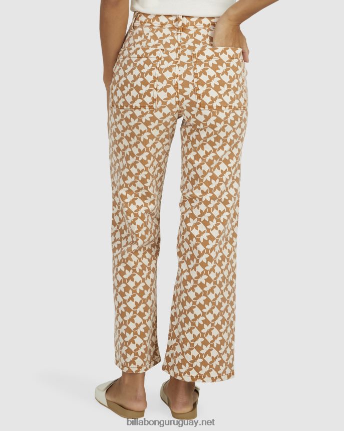 pantalones capri con reloj de sol mujer marrón DR68441996 Billabong