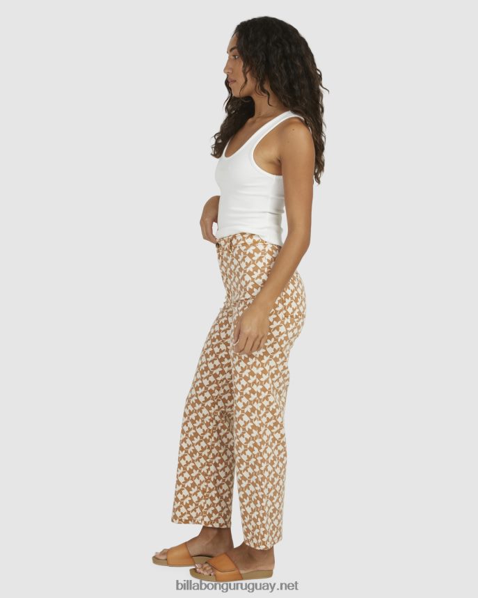 pantalones capri con reloj de sol mujer marrón DR68441996 Billabong