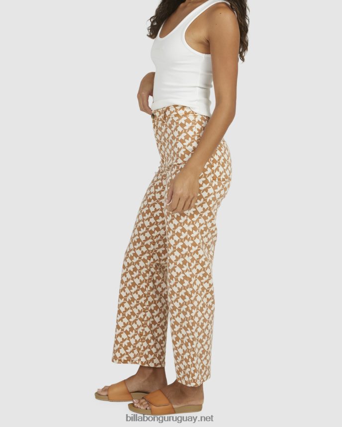 pantalones capri con reloj de sol mujer marrón DR68441996 Billabong