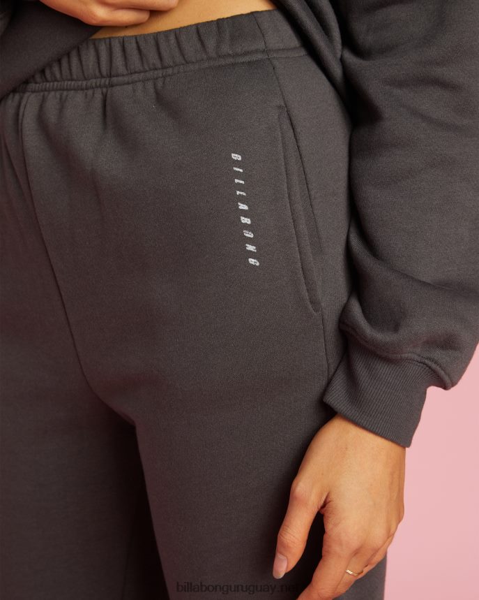 pantalones de chándal de talle alto sin fin mujer apagado negro DR68442219 Billabong