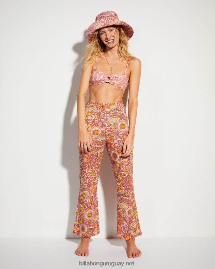 pantalones de lino tan trippy de billabong x smiley mujer multi DR68442176