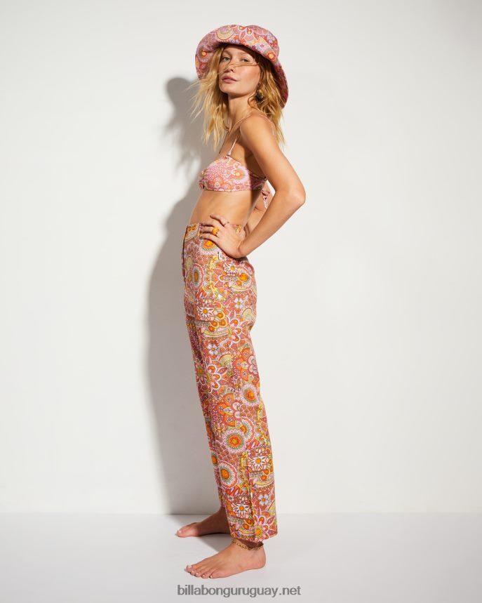 pantalones de lino tan trippy de billabong x smiley mujer multi DR68442176