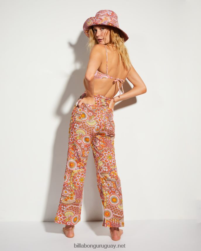 pantalones de lino tan trippy de billabong x smiley mujer multi DR68442176