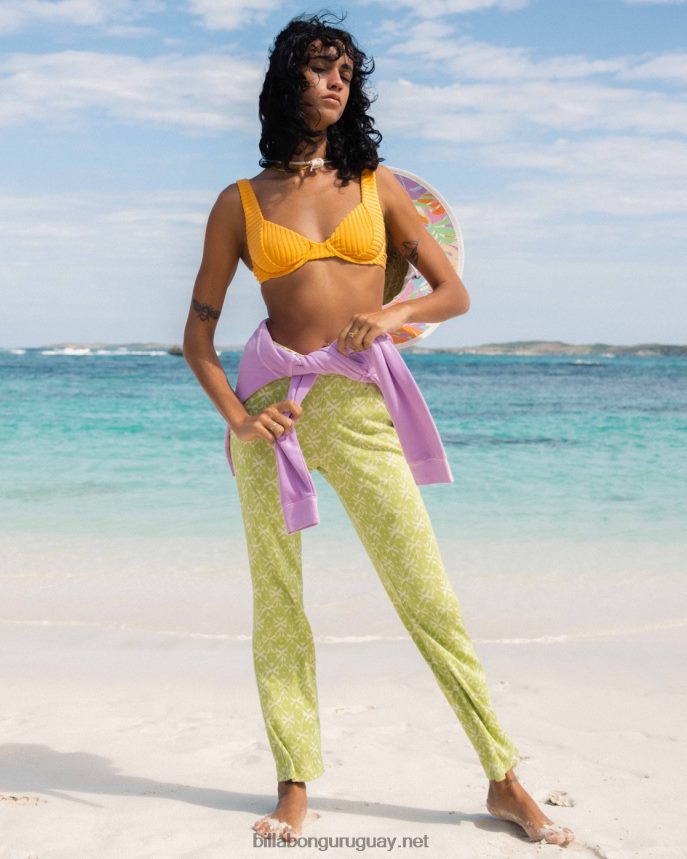 pantalones de punto tobilleros mejor juntos mujer prado de musgo DR68442140 Billabong