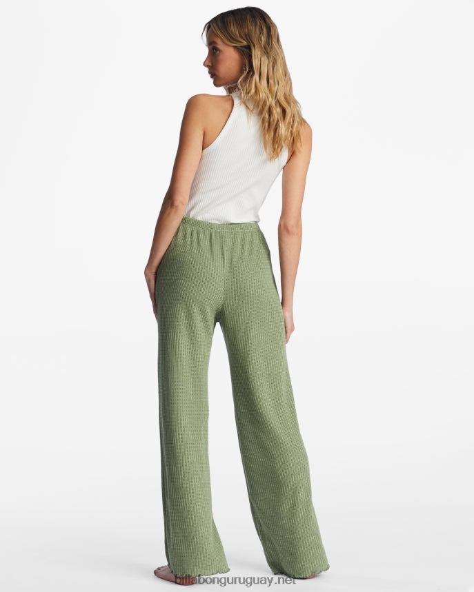 pantalones de salón cómodos tan fáciles mujer amor ejército DR68442115 Billabong