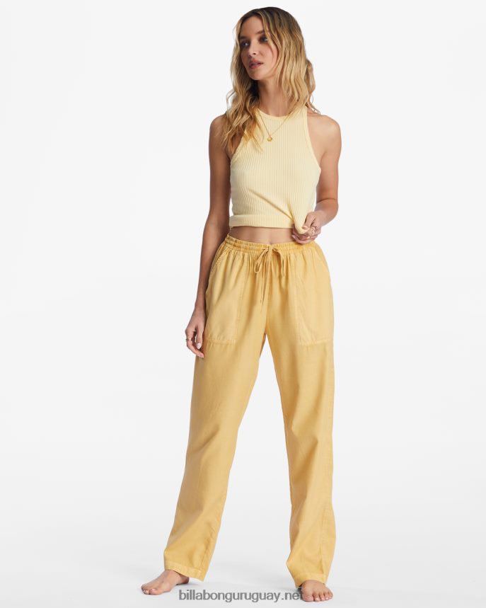 pantalones tejidos de playa mujer Costa Dorada DR68442196 Billabong