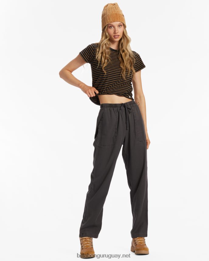 pantalones tejidos de playa mujer apagado negro DR68441934 Billabong
